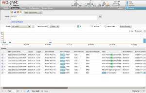 ArcSight Logger Screenshot