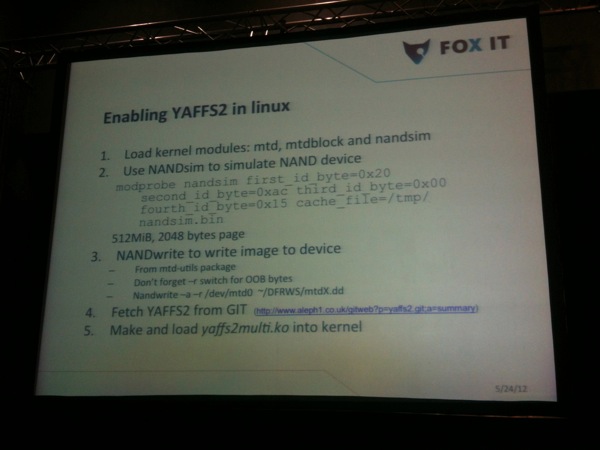 Enable YAFFS2 on Linux