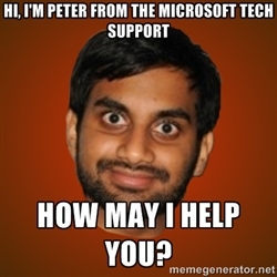 Microsoft Tech Support Meme